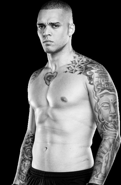 Black-and-white portrait of Jansey Silva.